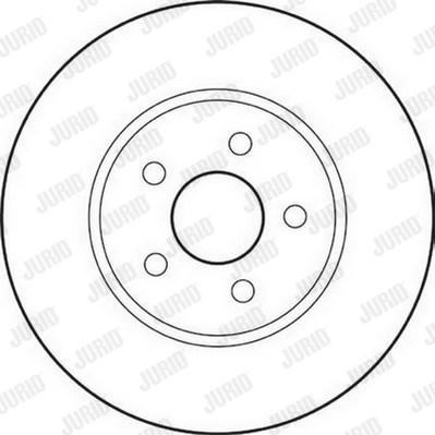 Jurid 562180J - Гальмівний диск autocars.com.ua