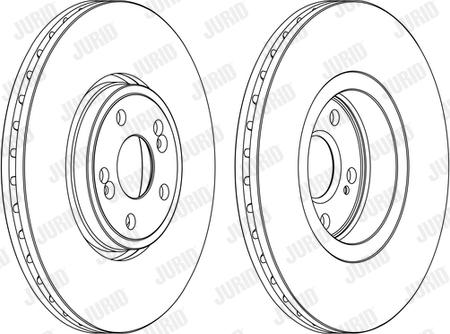 Jurid 562187JC - Гальмівний диск autocars.com.ua