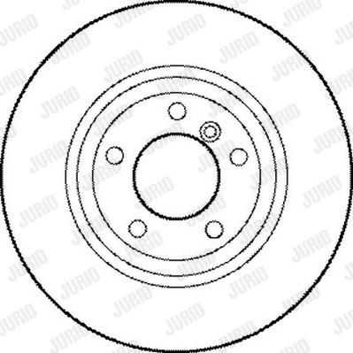 Jurid 562188J - Гальмівний диск autocars.com.ua