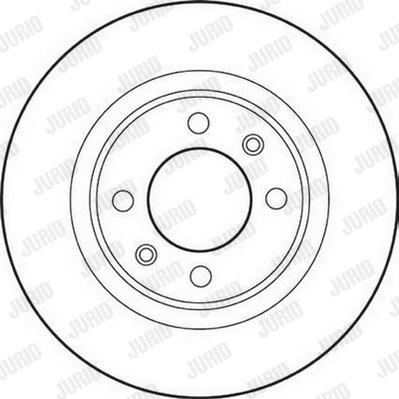 Jurid 562189J - Гальмівний диск autocars.com.ua