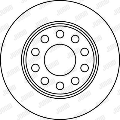 Jurid 562191JC - Гальмівний диск autocars.com.ua