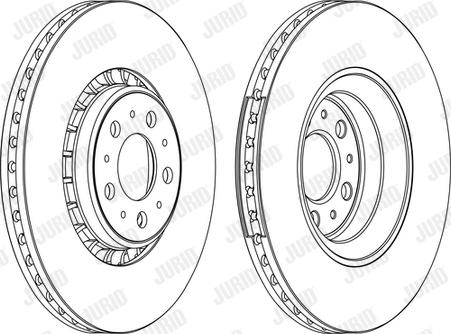 Jurid 562217J - Гальмівний диск autocars.com.ua