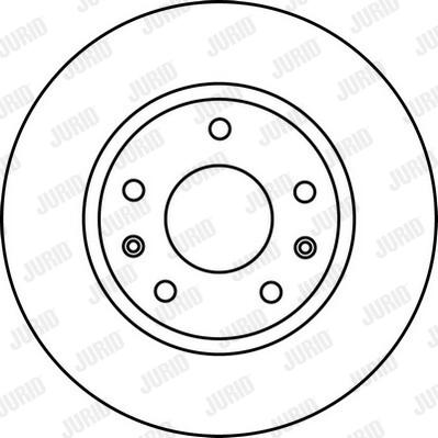 Jurid 562225JC-1 - Гальмівний диск autocars.com.ua