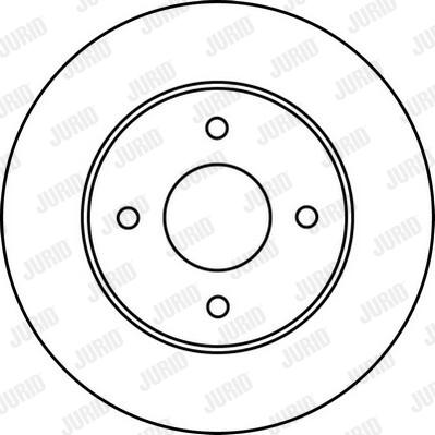 Jurid 562227J-1 - Гальмівний диск autocars.com.ua