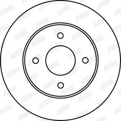 Jurid 562227J - Гальмівний диск autocars.com.ua