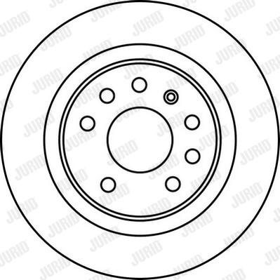 Jurid 562229JC-1 - Гальмівний диск autocars.com.ua