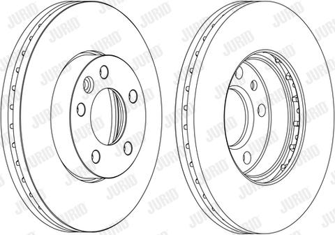 Jurid 562234J - Гальмівний диск autocars.com.ua