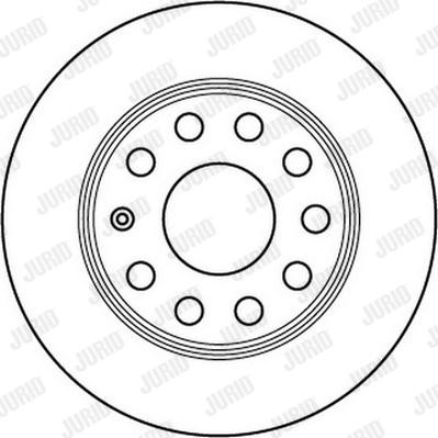 Jurid 562236J - Гальмівний диск autocars.com.ua