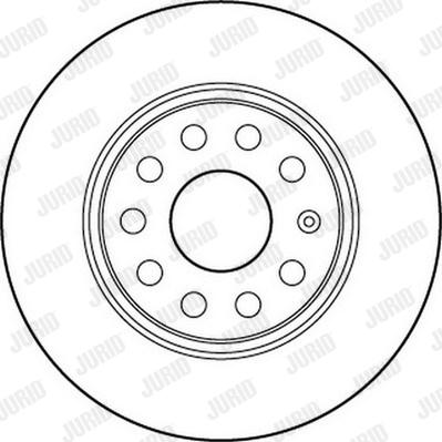 Jurid 562237JC - Гальмівний диск autocars.com.ua