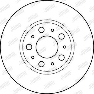 Jurid 562244JC-1 - Гальмівний диск autocars.com.ua