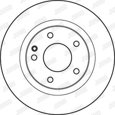 Jurid 562245J - Гальмівний диск autocars.com.ua