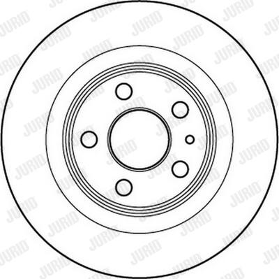 Jurid 562246J-1 - Гальмівний диск autocars.com.ua