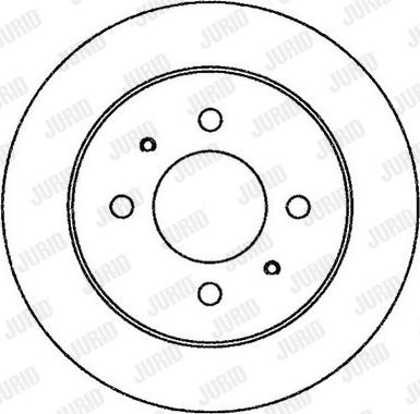 Jurid 562250J - Гальмівний диск autocars.com.ua