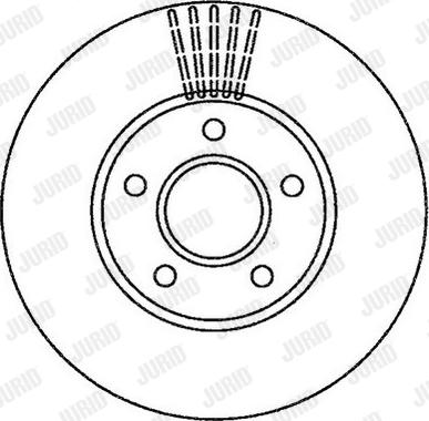 Jurid 562251J - Гальмівний диск autocars.com.ua