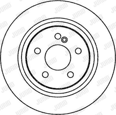 Jurid 562257J-1 - Гальмівний диск autocars.com.ua