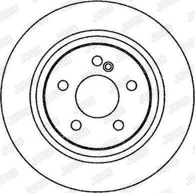 Jurid 562257J - Гальмівний диск autocars.com.ua