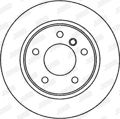 Jurid 562259J - Гальмівний диск autocars.com.ua