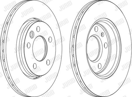 Jurid 562262JC-1 - Гальмівний диск autocars.com.ua