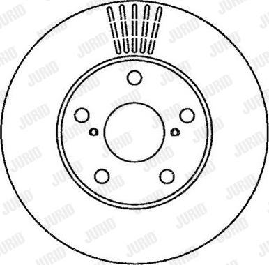 Jurid 562269J - Гальмівний диск autocars.com.ua