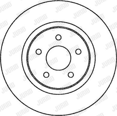 Jurid 562270J - Гальмівний диск autocars.com.ua