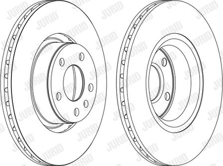 Jurid 562271J - Гальмівний диск autocars.com.ua