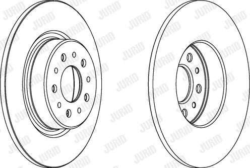 Jurid 562275JC-1 - Гальмівний диск autocars.com.ua