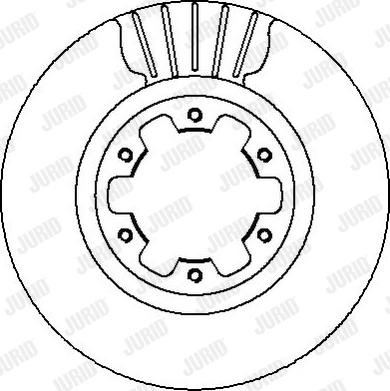 Jurid 562279J - Гальмівний диск autocars.com.ua