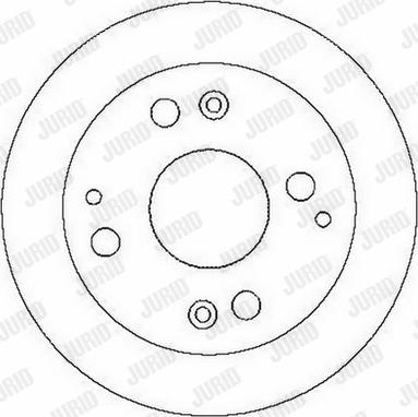 Jurid 562282J-1 - Гальмівний диск autocars.com.ua