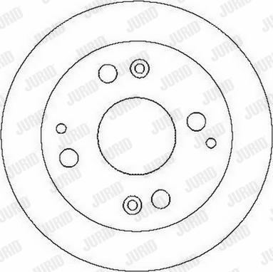 Jurid 562282J - Гальмівний диск autocars.com.ua