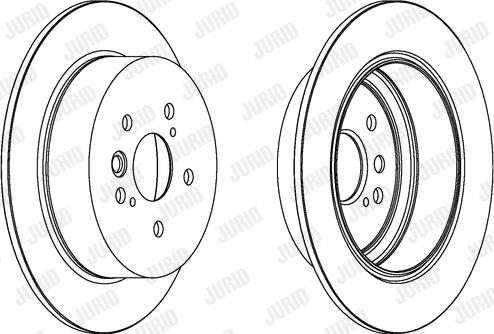 Jurid 562288J - Гальмівний диск autocars.com.ua