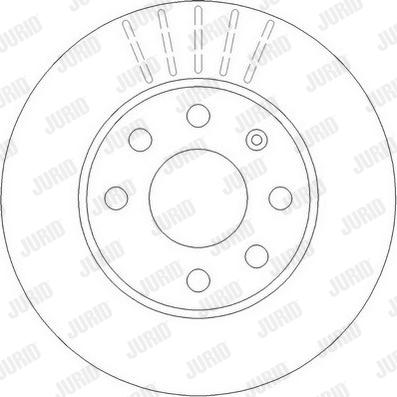 Jurid 562290J - Гальмівний диск autocars.com.ua