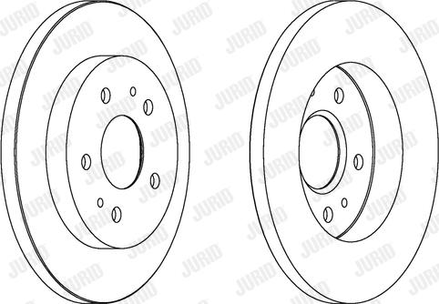 Jurid 562291JC-1 - Гальмівний диск autocars.com.ua