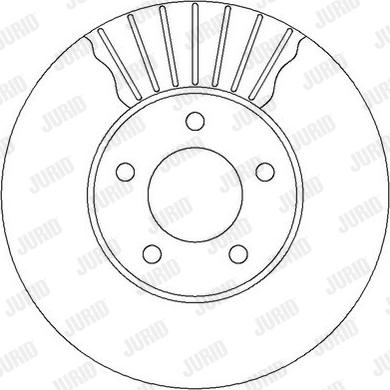 Jurid 562292J - Гальмівний диск autocars.com.ua