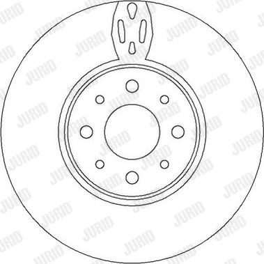 Jurid 562295J - Гальмівний диск autocars.com.ua