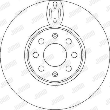 Jurid 562297J - Гальмівний диск autocars.com.ua