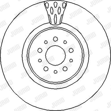 Jurid 562298J - Гальмівний диск autocars.com.ua