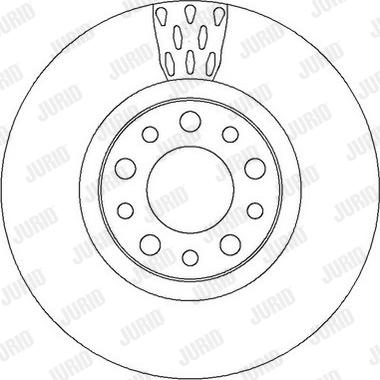 Jurid 562299J - Гальмівний диск autocars.com.ua