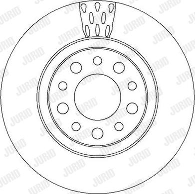 Jurid 562302J - Гальмівний диск autocars.com.ua