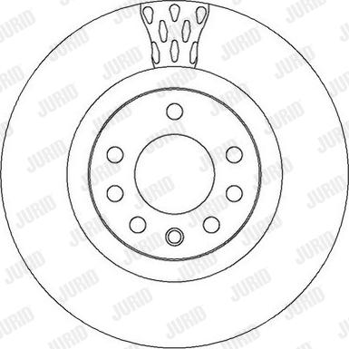 Jurid 562303J - Гальмівний диск autocars.com.ua