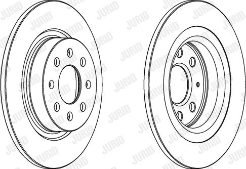 Jurid 562305JC-1 - Гальмівний диск autocars.com.ua