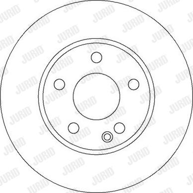 Jurid 562309J - Гальмівний диск autocars.com.ua