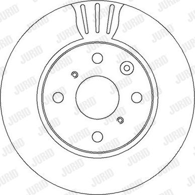 Jurid 562311JC-1 - Гальмівний диск autocars.com.ua