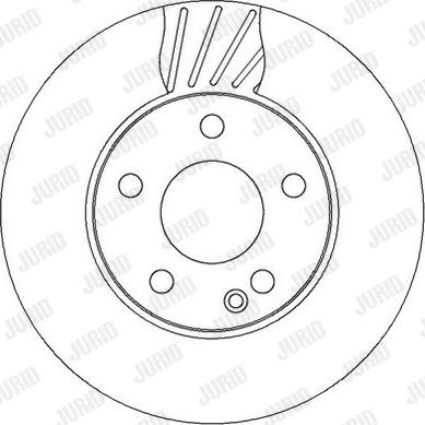 Jurid 562312J - Гальмівний диск autocars.com.ua