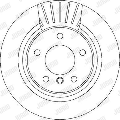 Jurid 562316J - Гальмівний диск autocars.com.ua