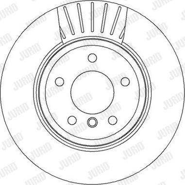 Jurid 562319J - Гальмівний диск autocars.com.ua