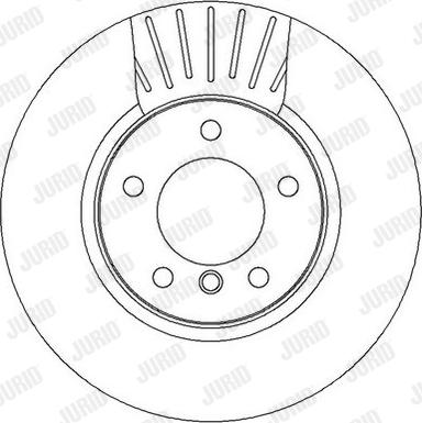 Jurid 562320J - Гальмівний диск autocars.com.ua