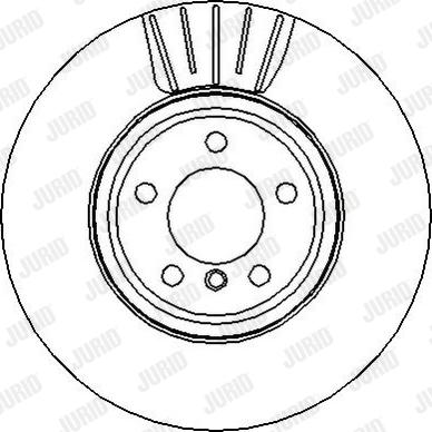 Jurid 562340J - Гальмівний диск autocars.com.ua