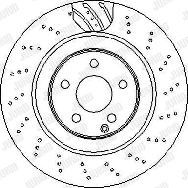 Jurid 562345J - Гальмівний диск autocars.com.ua