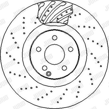 Jurid 562349J - Гальмівний диск autocars.com.ua