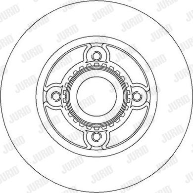 Jurid 562367JC - Гальмівний диск autocars.com.ua